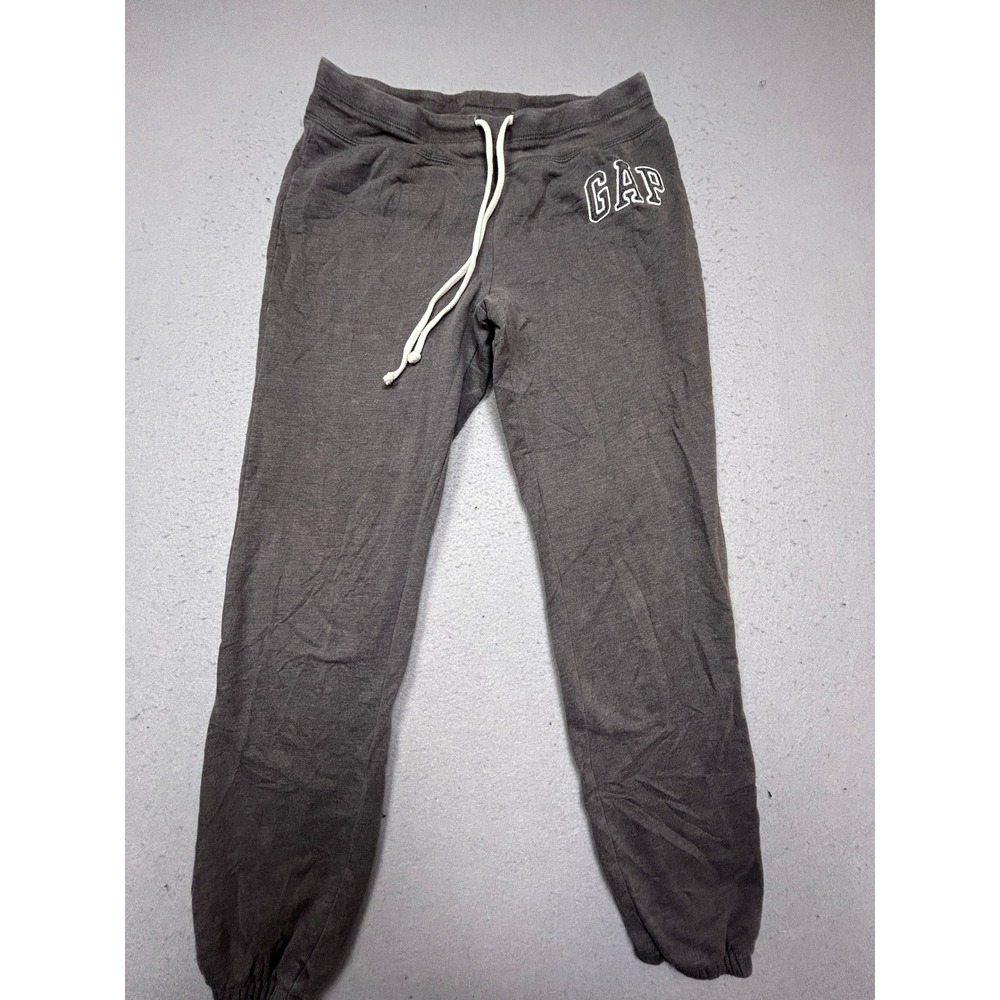 Gap Joggers Cotton Polyester Gray Heather Small Mens